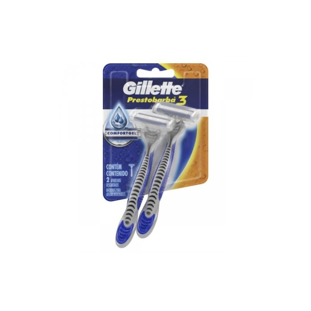 Aparelho de Barbear Prestobarba 3 Masculino 1 Aparelho de Barbear Prestobarba 3 Masculino c/2un