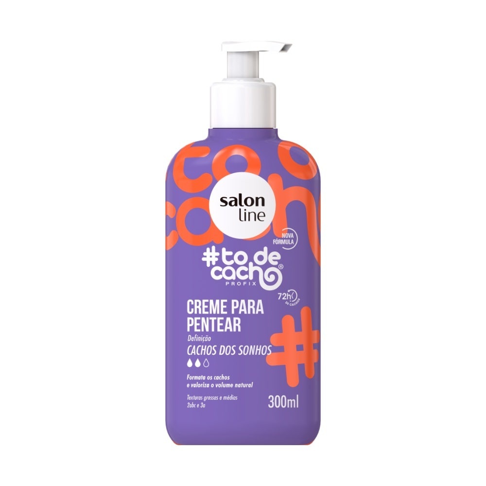 Creme Cachos dos Sonhos Salon Line 300ml 1 Creme De Pentear Salon Line #Todecacho Cachos Dos Sonhos 300ml