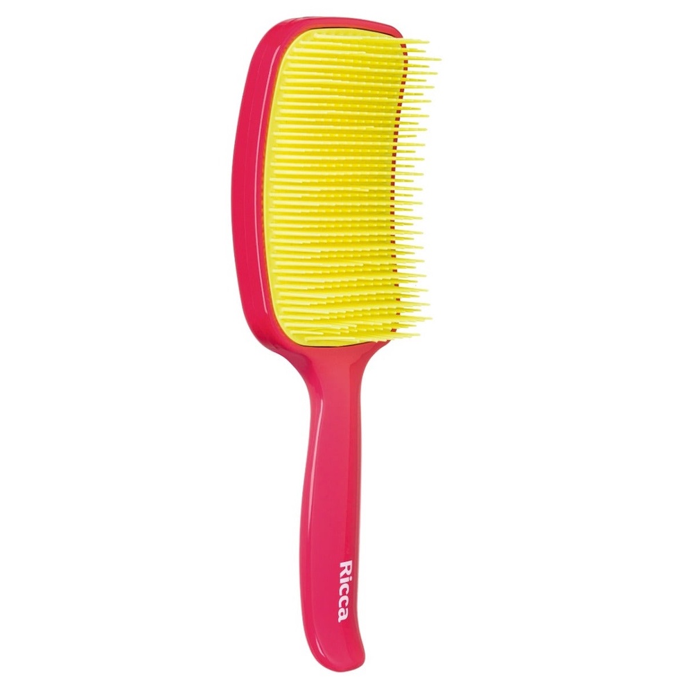 Escova de Cabelo Ricca Raquete Flex Pink 450 1 Escova De Cabelo Ricca Raquete Flex Pink 450