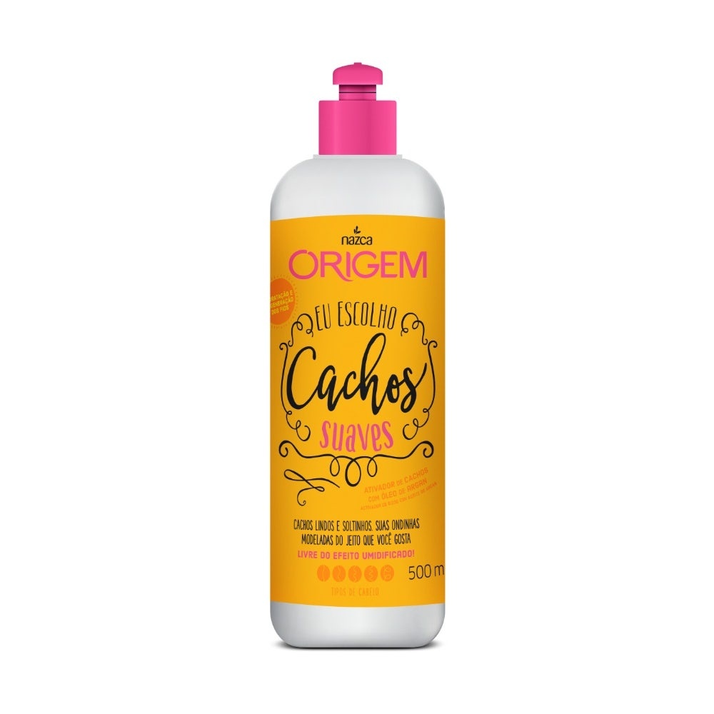 Ativador de Cachos Nazca Suaves 500ml 1 Ativador De Cachos Nazca Origem Suaves 500ml
