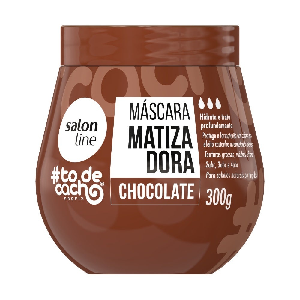 M?scara Salon Line #Todecacho Matizadora Chocolate 300g 1 Máscara Salon Line #Todecacho Matizadora Chocolate 300gr