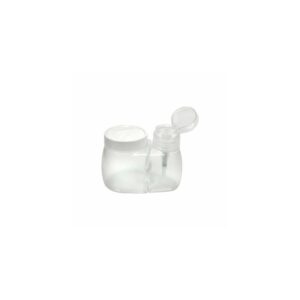 Porta Acetona 150ml Com Porta Algodão Santa Clara Transparente