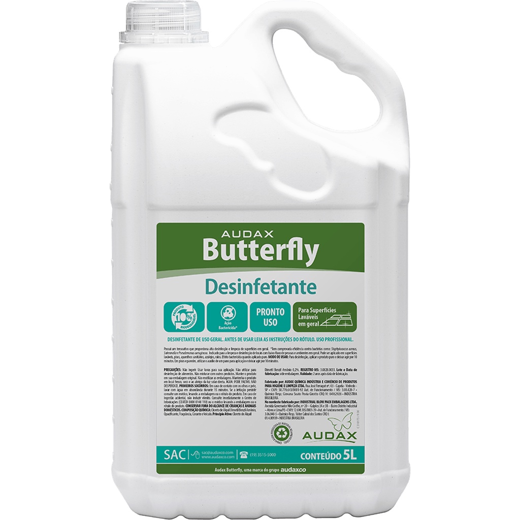 Desinfetante Pinho Fresh 5L - Limpeza Profunda e Eficaz 1 Desinfetante Pinho Fresh 5L Buterfly