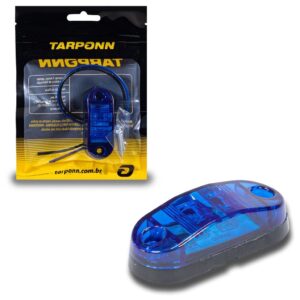 Sinalizador Lanterna Delimitadora 2 leds 12V 24V Azul