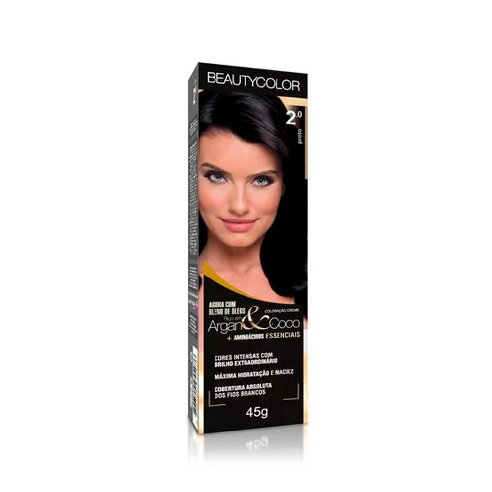 Tintura Beauty Color 2.0 Preto - Cabelos Brilhantes 1 Tintura Beauty Color 2.0 Preto