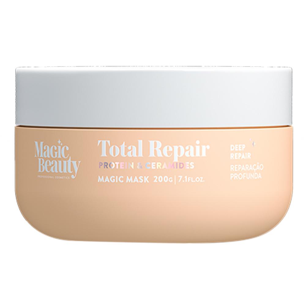 Máscara Total Repair Magic Beauty - Reconstrução 1 Magic Beauty Total Repair Máscara de Reconstrução 200g