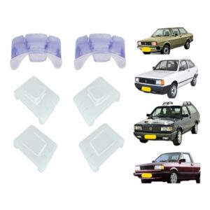 Kit 6 Pecas Buchas Trilho Banco Gol Parati Saveiro Voyage
