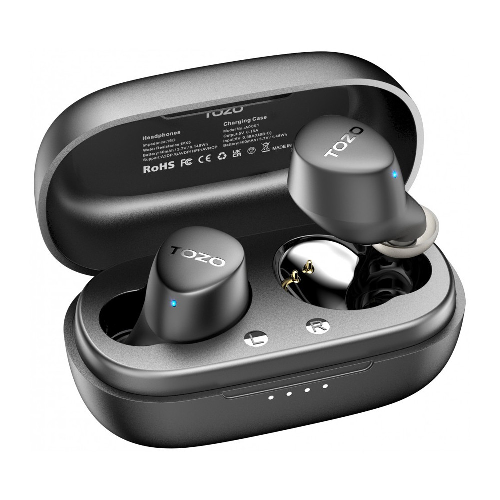 Fone Tozo Agile Dots Bluetooth 5.3 Preto - In-Ear 1 Fone Tozo Agile Dots Bluetooth 5.3 Preto - In-Ear