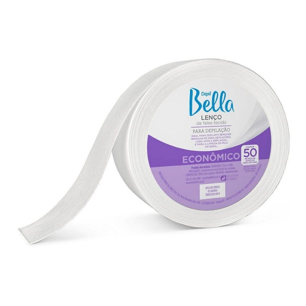 Len?o Depil Bella Rolo 50M - Beleza Natural 1 Lenço Para Depilação Depil Bella Rolo 50M.