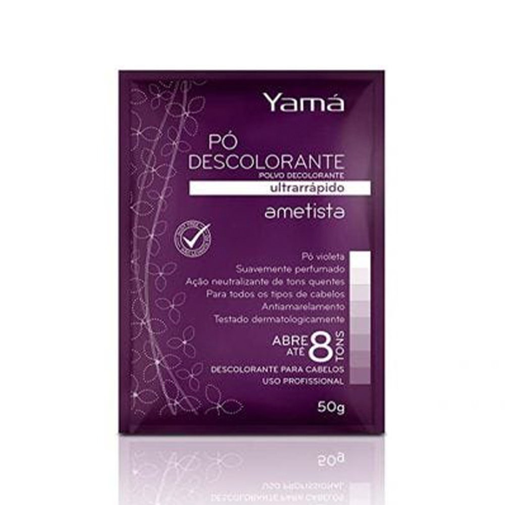 P? Descolorante Yam? Ametista 50g - Neutraliza Tons Quentes 1 Pó Descolorante Yamá Ametista 50g