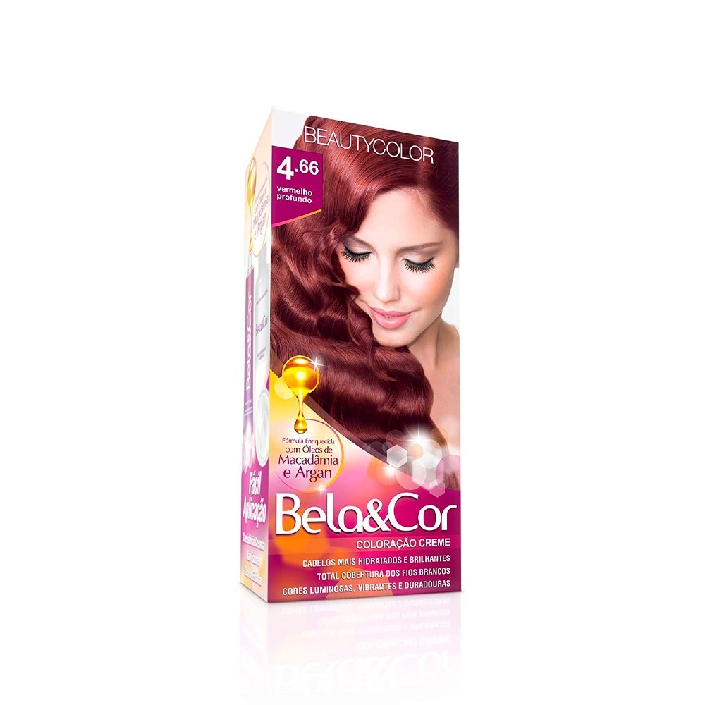 Tintura Beauty Color Mini Kit 4.66 Vermelho Profundo 1 Tintura Bela Cor Mini Kit 4.66 Vermelho Profundo
