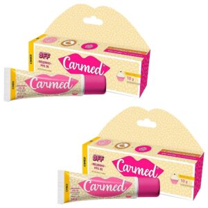 Kit 2 Unidades Hidratante Labial Carmed Bff Beijinho Fps30 10g