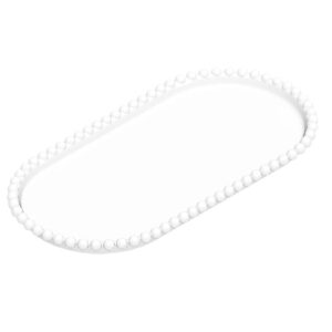 Bandeja Esfera Acrílica Durável Oval - Cristal - 25x13cm - 1 unidade - Rizzo - Rizzo