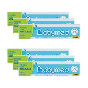 Kit 6 Pomadas Babymed para Prevenção de Assaduras 45g