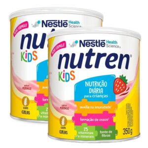 Kit 2 Nutren Kids Morango Complemento Alimentar 350g
