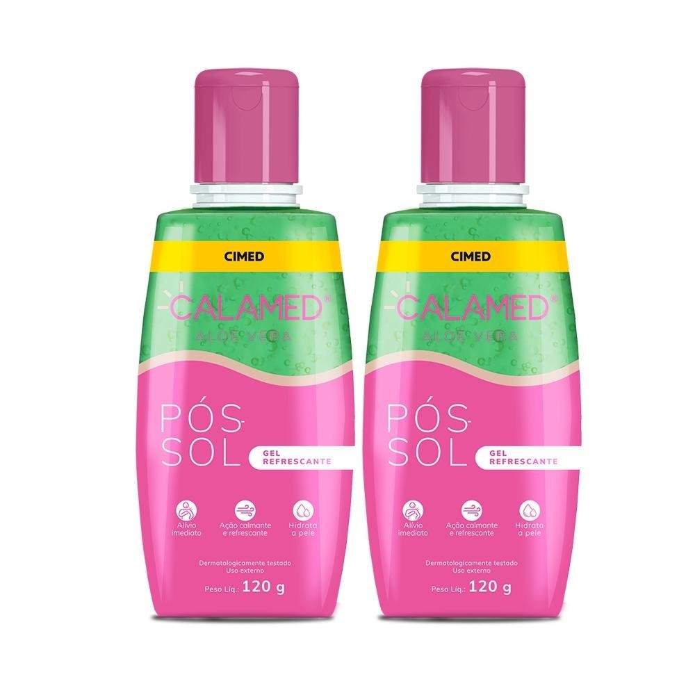 Kit 2 Unidades Calamed Gel P?s Sol Aloe Vera 120g Refrescante 1 Calamed Gel Pós Sol Aloe Vera 120g - Kit c/ 2und