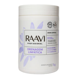 Creme Para Massagem Drenagem Corporal Linfática Raavi 1kg