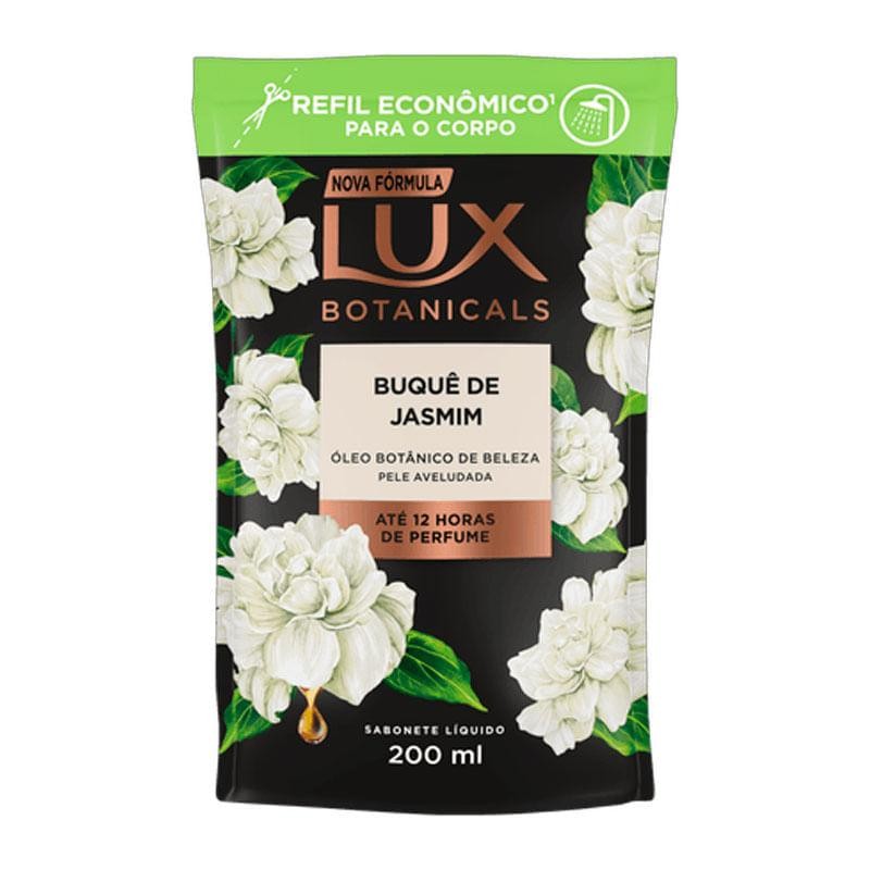 Lux Botanicals Buqu? de Jasmim Refil 200ml 1 Refil Sabonete Líquido Lux Botanicals Buquê de Jasmim 200ml