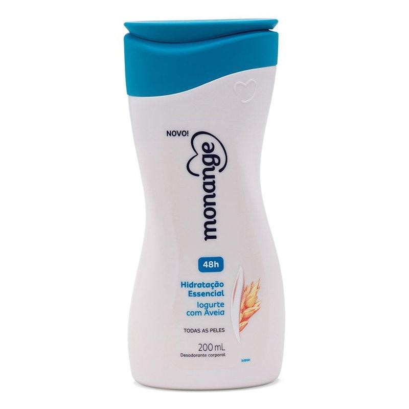 Hidratante Desodorante Iogurte Aveia Monange 200ml 1 Hidratante Desodorante Monange Hidratação Nutritiva Iogurte com Aveia 200ml