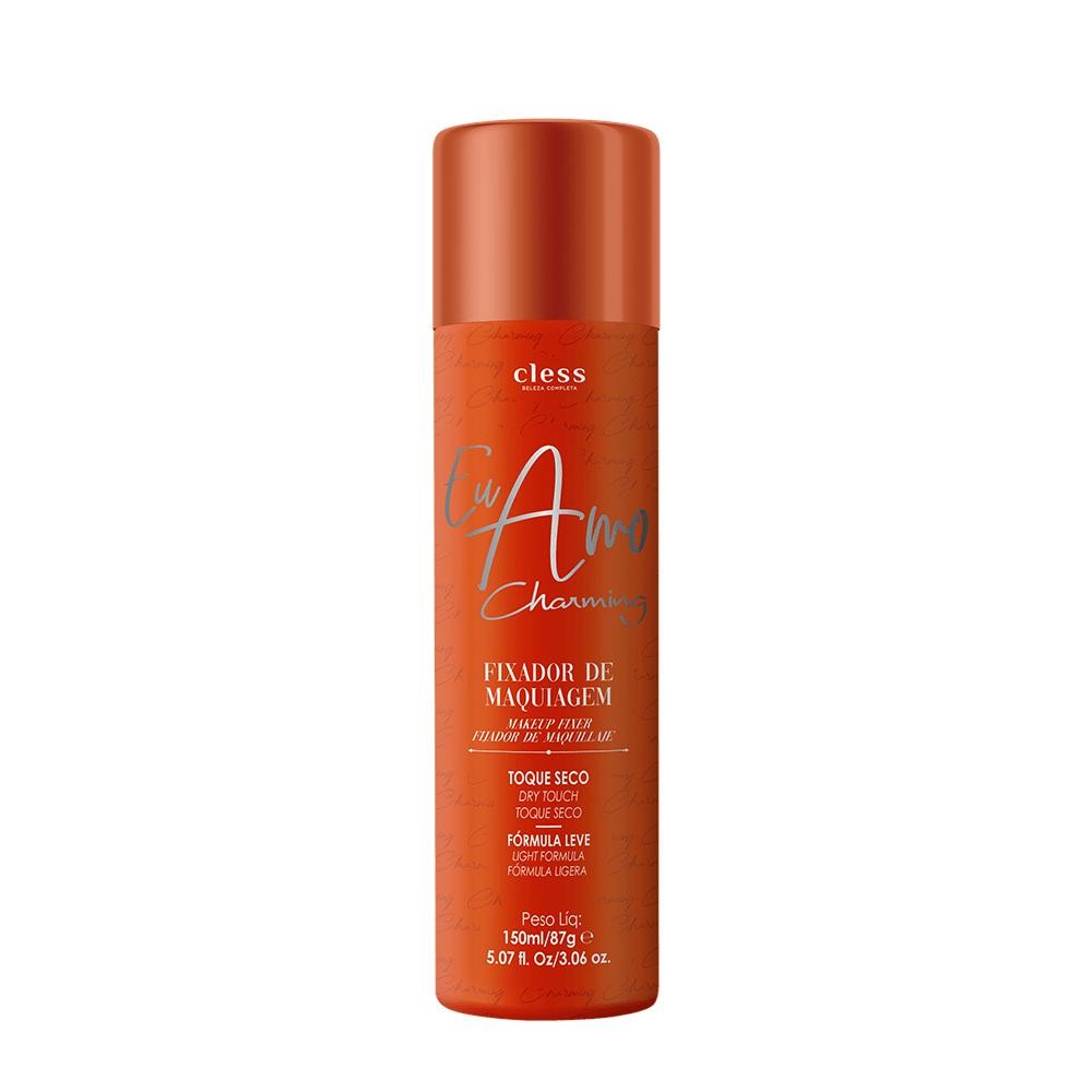 Fixador de Maquiagem Eu Amo Charming - 150ml | Fixação Duradoura 1 Eu Amo Charming Fixador de Maquiagem 150ml