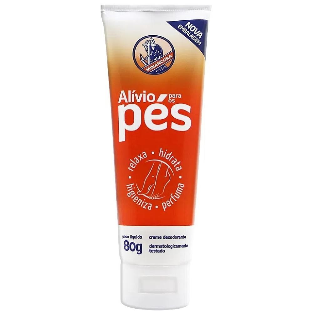 Creme Desodorante Minancora Alivio para Pes 80g 1 Creme Desodorante Minancora Alivio para Pes 80g