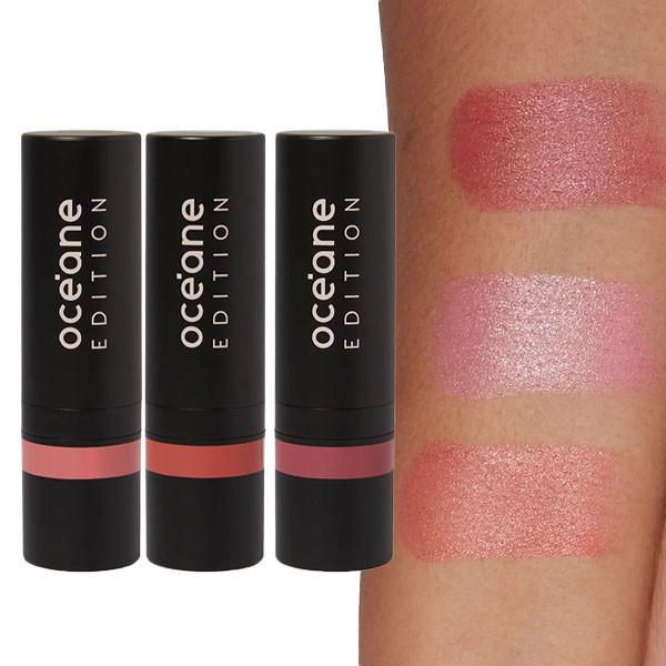 Blush em Bastão Oceano - Rosado Intenso 1 Blush em Bastao Oceane Edition Stick
