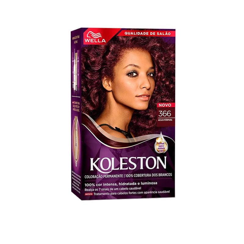 Koleston Acaju Púrpura Wella: Cor Intensa, Hidratação e Brilho 1 Tinta de Cabelo Koleston Acaju Púrpura 366
