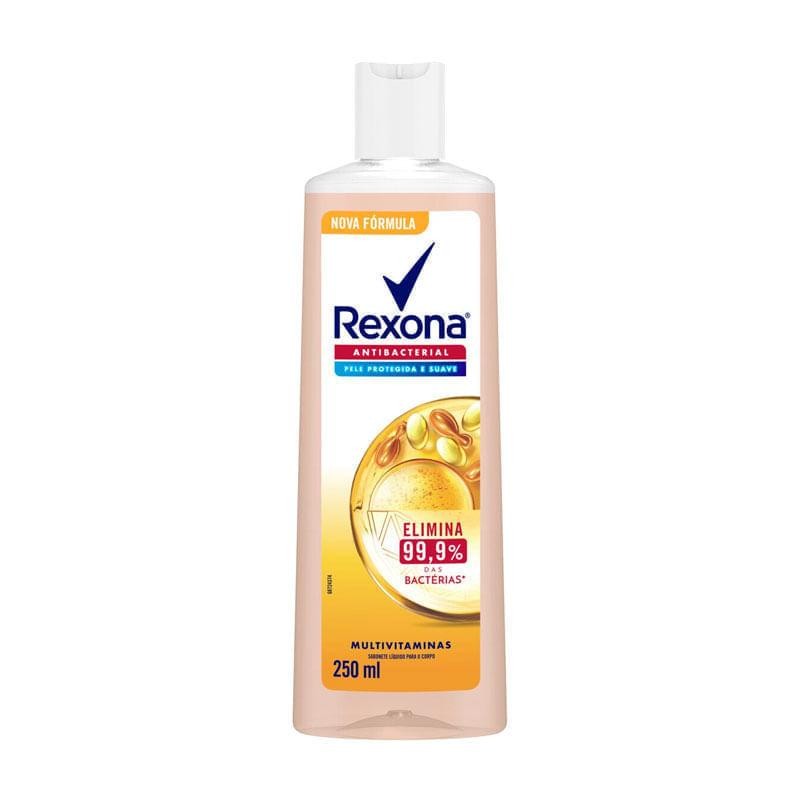 Sabonete Líquido Rexona Antibacterial Multivitaminas 250ml 1 Sabonete Líquido Rexona Antibacterial Multivitaminas 250ml