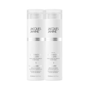 Kit Jacques Janine Luminous Glow Shampoo Sem Sal Condicionador Leave-In 240ml