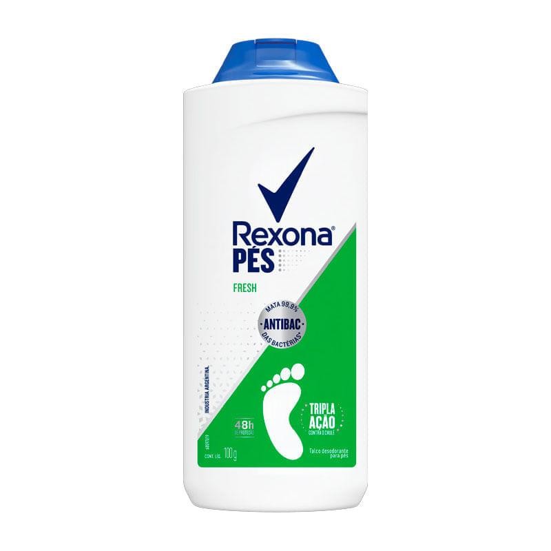 Talco Rexona Fresh Desodorante para P?s 100g 1 Talco Desodorante Para os Pés Rexona Fresh 100g