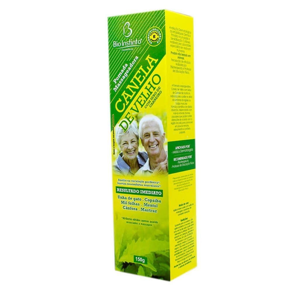 Pomada Massagem Canela de Velho - Al?vio Muscular 150g 1 CANELA DE VELHO POMADA MASSAGEADORA COM 150G
