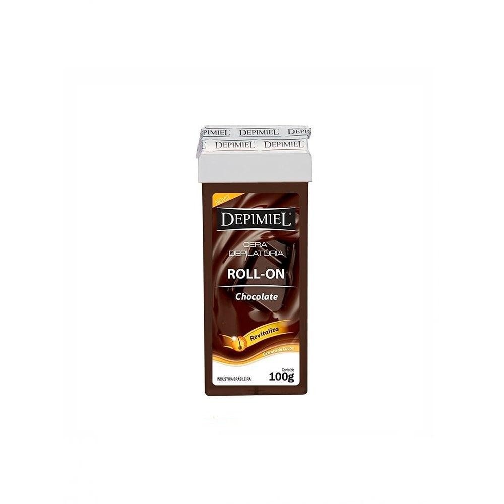 Cera Depilatória Roll On Depimiel Chocolate Refil 100G 1 Cera Depilatória Roll On Depimiel Chocolate Refil 100G