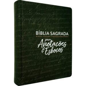 Bíblia Sagrada NVT | Letra Normal | Para anotações e esboços | Preta | Capa Dura