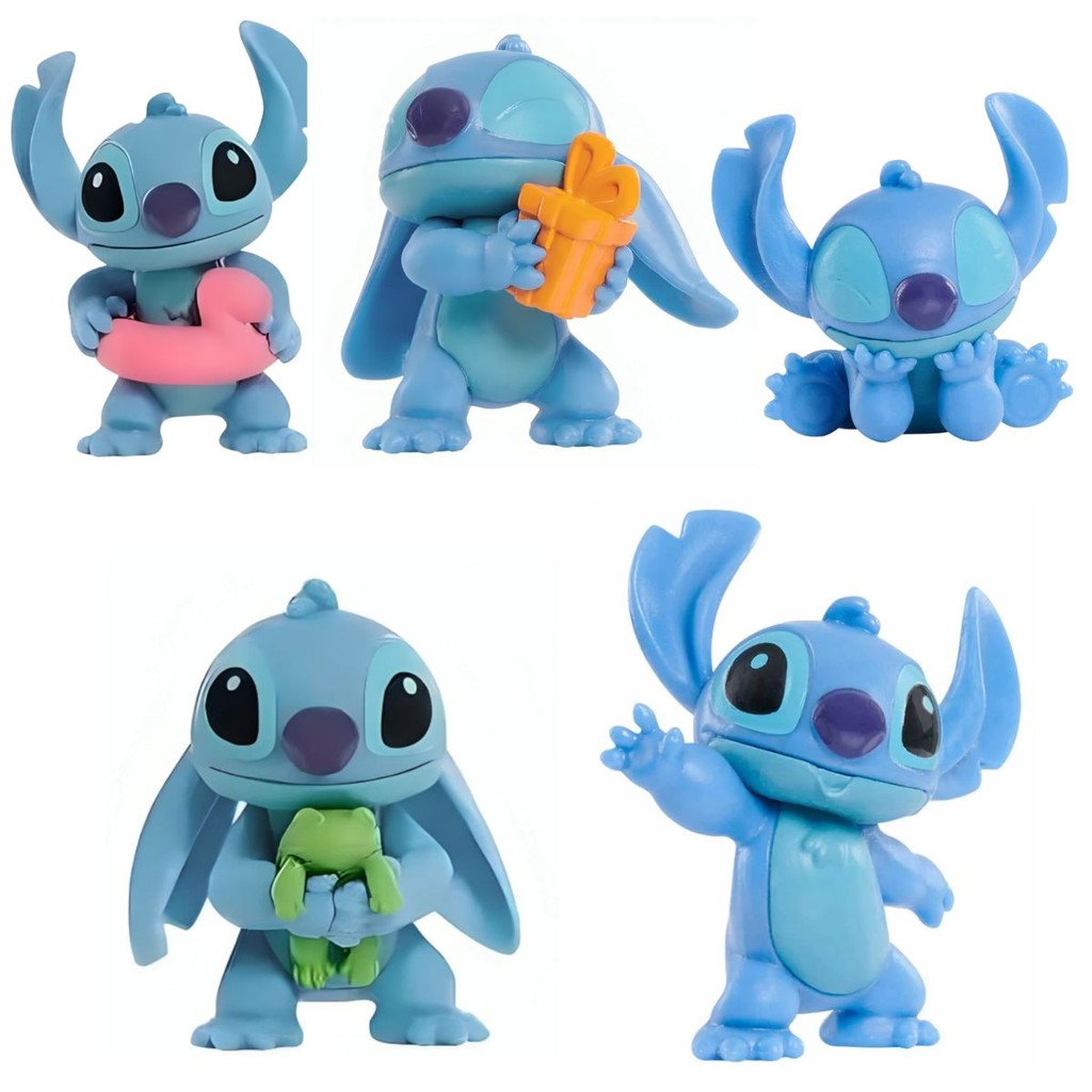 Miniatura Stitch Disney Sunny - Boneco Colecion?vel 5cm 1 Miniatura Figura Stitch - Sunny