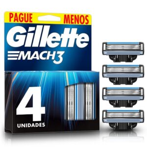 Carga para Aparelho de Barbear Gillette Mach3 4un