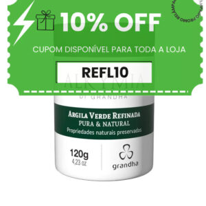 Argila Verde Refinada Alkymia DI Grandha 120g Argiloterapia Argila Verde para Pele Oleosa e Acneica