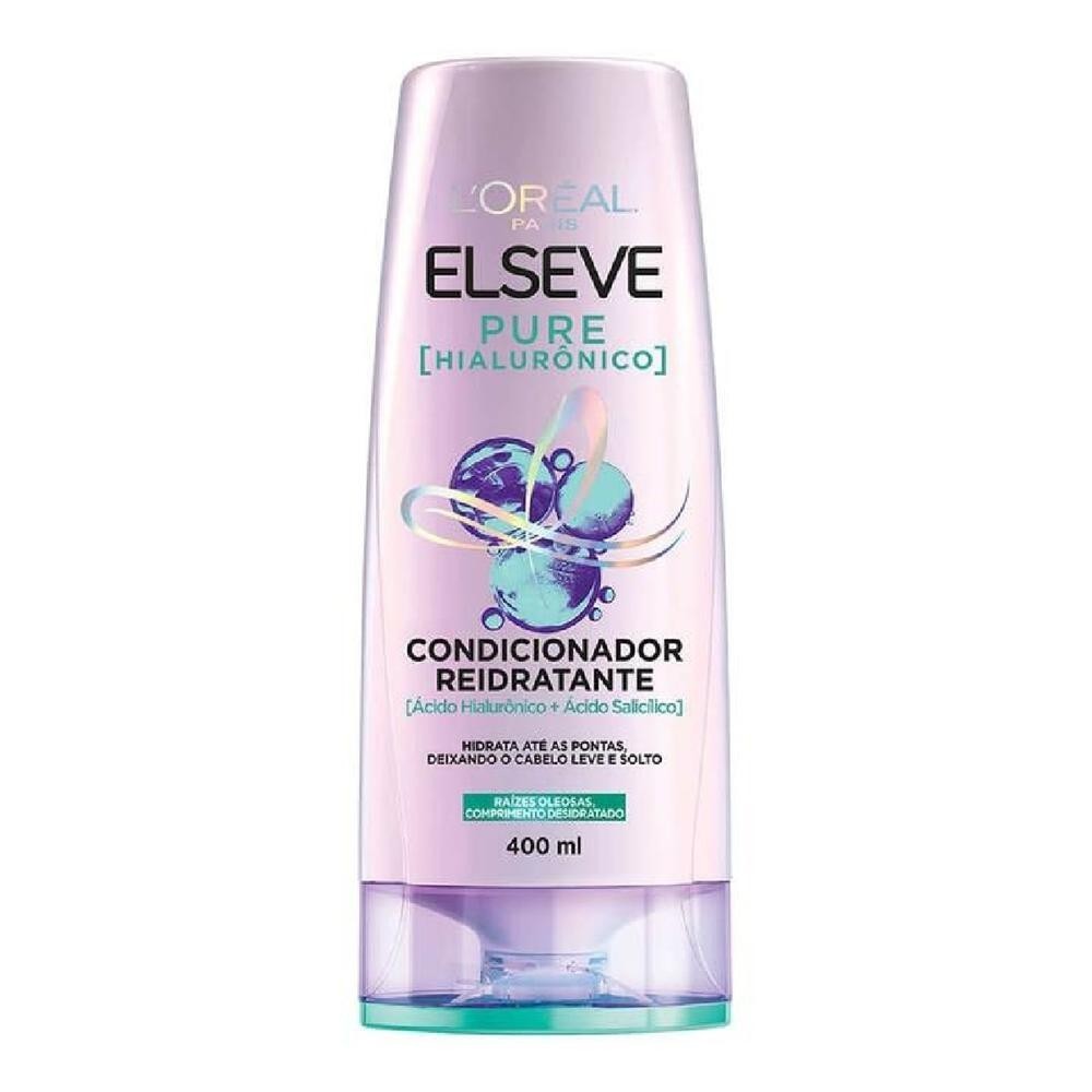 Condicionador Elseve Pure Hialuronico 400ml - Hidrata??o e Purifica??o 1 Condicionador Elseve Pure Hialuronico 400ml