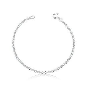 Pulseira Feminina de Prata 925 Delicada Elo Português