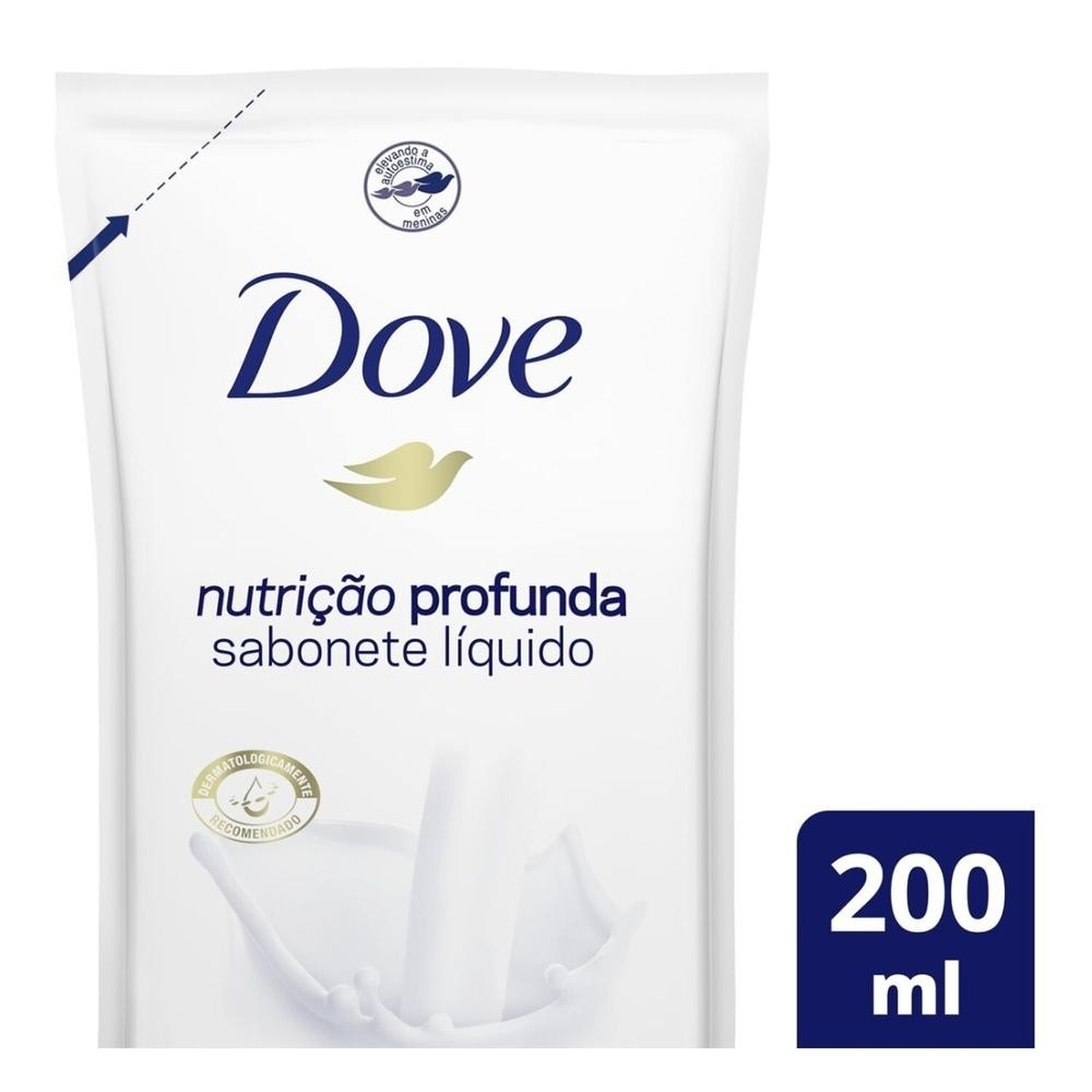 Sabonete L?quido Dove Nutri??o Profunda Refil 200ml 1 Sabonete Liquido Dove Nutricao Profunda Refil 200ml