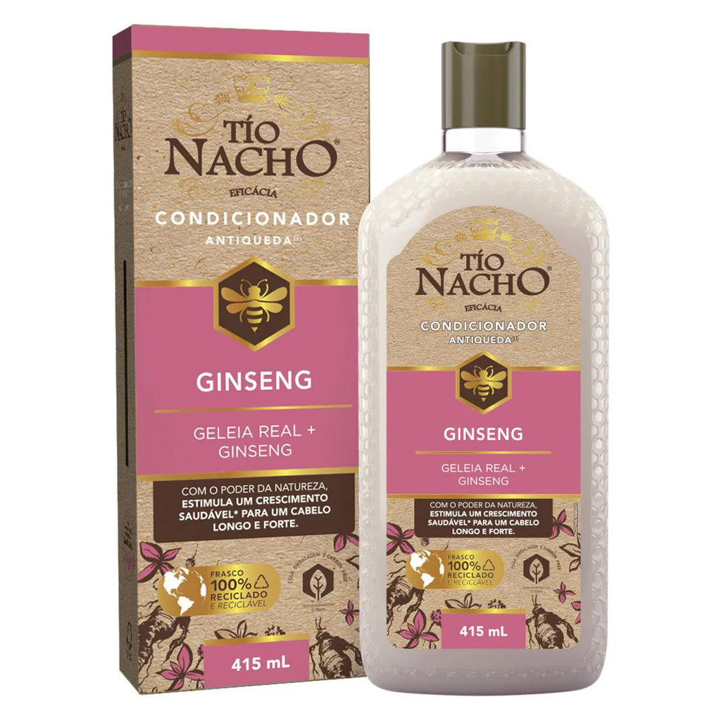 Condicionador Antiqueda Ginseng T?o Nacho 415ml | Cabelos Fortes 1 CONDICIONADOR ANTIQUEDA GINSENG TIO NACHO 415ML