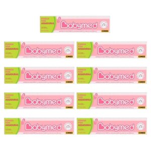 Kit 9 Pomadas Babymed Rosa 45g - Prevenção de Assaduras