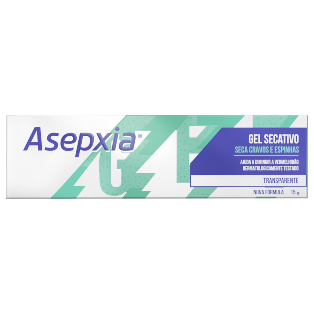 Gel Secativo Asepxia Antiacne 15g - Pele Oleosa 1 Gel Secativo Asepxia Antiacne 15g