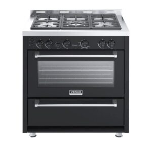 Fogão Venax Temis 5 Bocas Automático Mesa Inox Preto