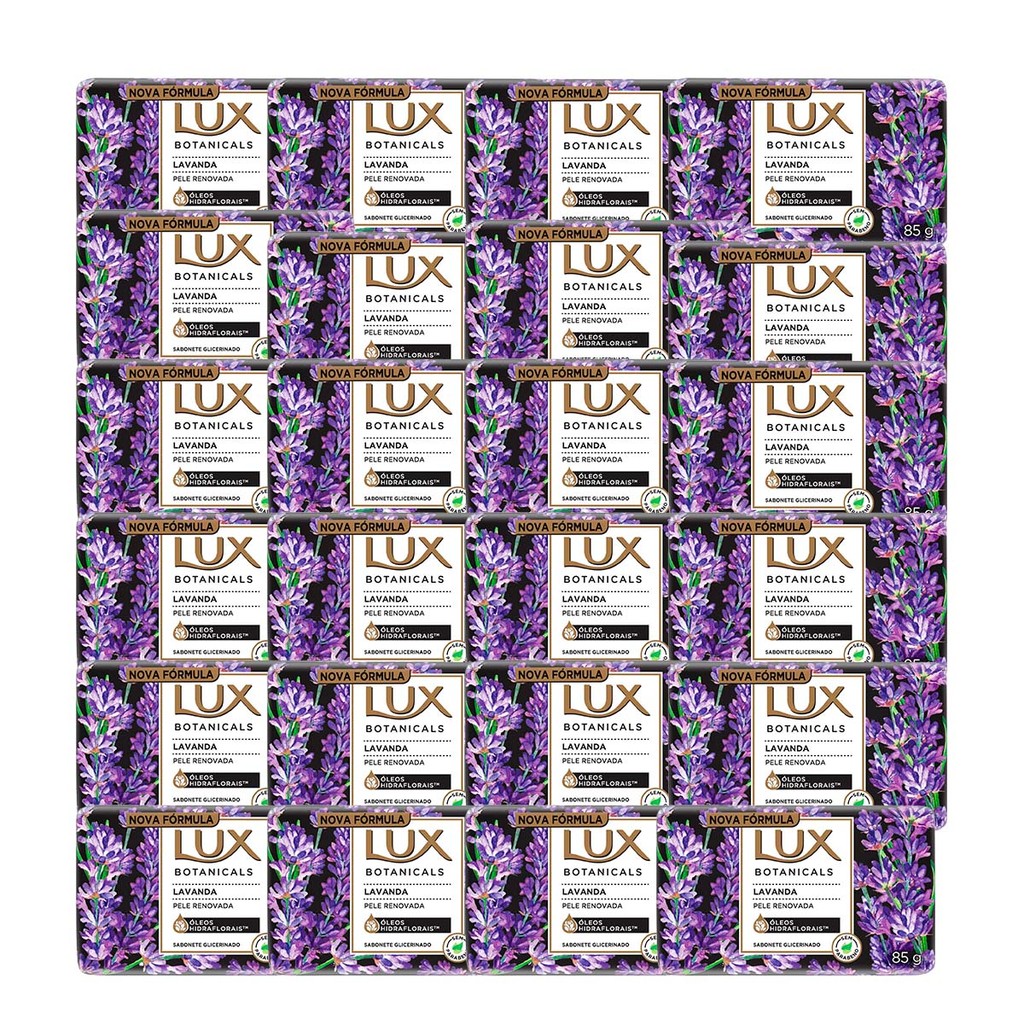 Kit 24 Sabonete Lux Botanicals Lavanda 85g 1 Kit 24 und Sabonete Barra Lux Botanicals Lavanda 85g