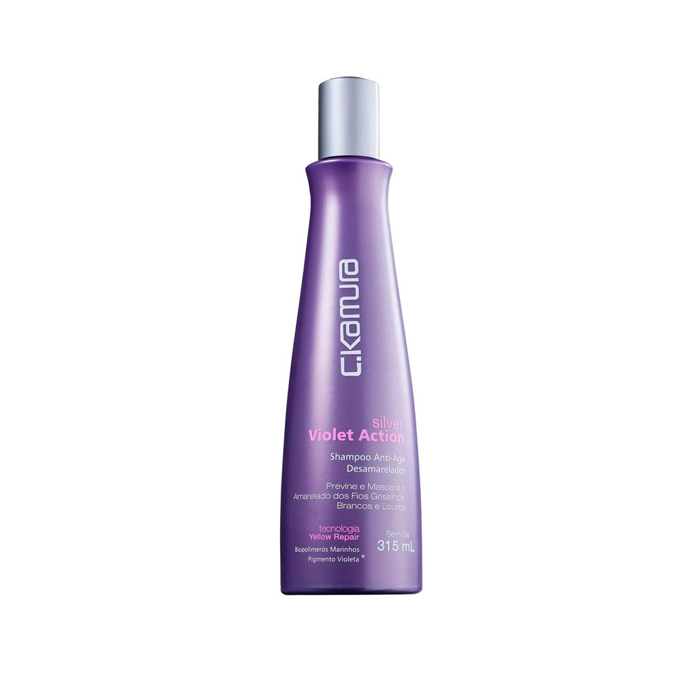 Shampoo Violet Action C.Kamura Desamarelador Silver 1 Shampoo Violet Action C.Kamura Desamarelador Silver 315ml