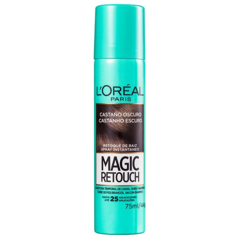 L'Or?al Magic Retouch Castanho Escuro - Corretivo Raiz 1 L'Oréal Paris Magic Retouch Castanho Escuro - Corretivo de Raiz 75ml