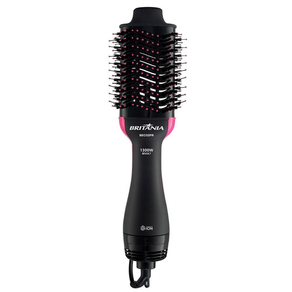 Escova Secadora Brit?nia 4 Em 1 1300W 1 Escova Secadora Britânia 4 Em 1 1300W BEC02PR Bivolt