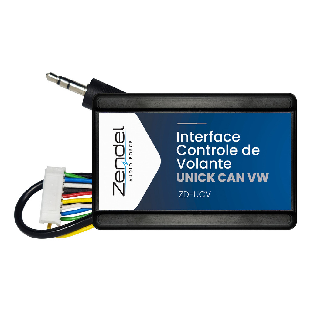 Interface Controle de Volante Unick CAN para Volkswagen 1 ZD- INTERFACE CONTROLE VOLANTE UNICK CAN VW ZD-UCV ZENDEL