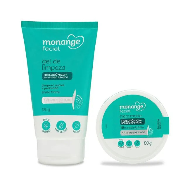 Kit Monange Facial Anti-Oleosidade - Limpeza e Hidrata??o Matte 1 Kit Monange Facial Anti-oleosidade - 2 produtos