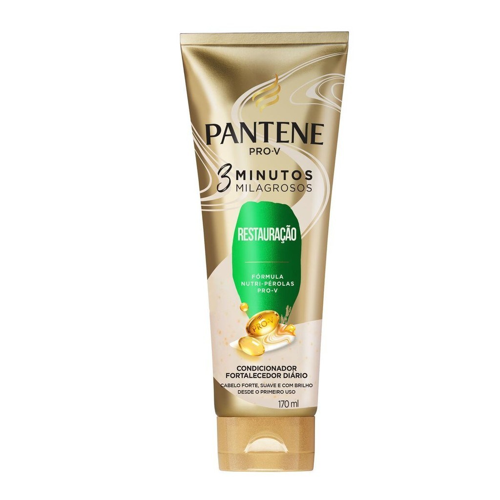 Pantene Restaura??o 170ml - Condicionador Di?rio para Cabelos Danificados 1 Pantene Restauração 170ml - Condicionador Diário para Cabelos Danificados